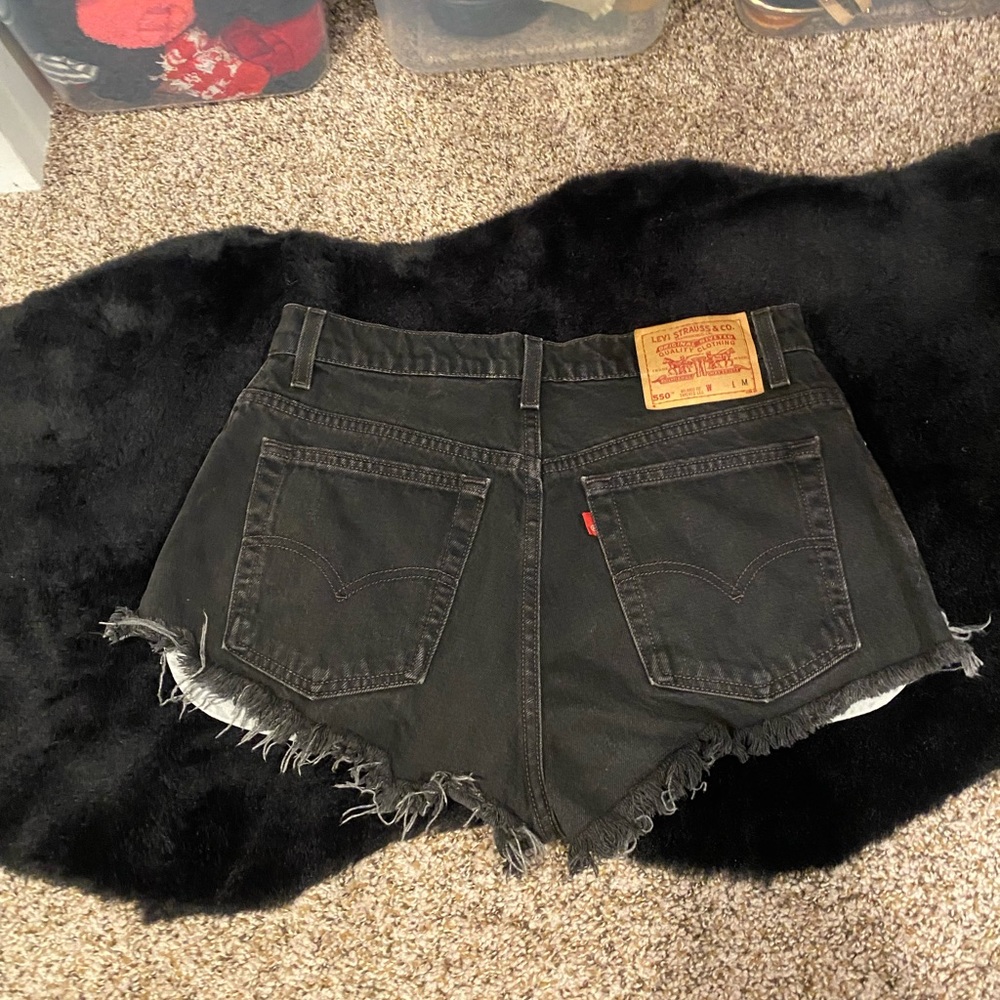 Levi’s grey womens cut off shorts